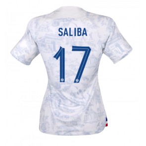 Maillot de foot France William Saliba #17 Extérieur Femmes Monde 2022 Manches Courte